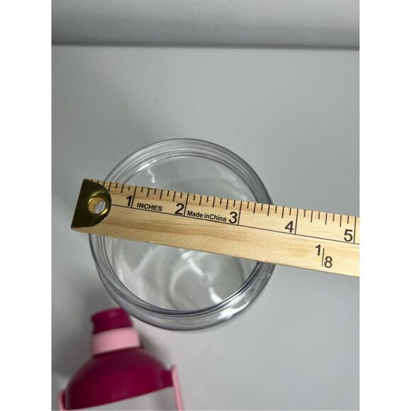 64 OZ WATER BOTTLE with Straw! Pink & Red - Picture 6 of 7